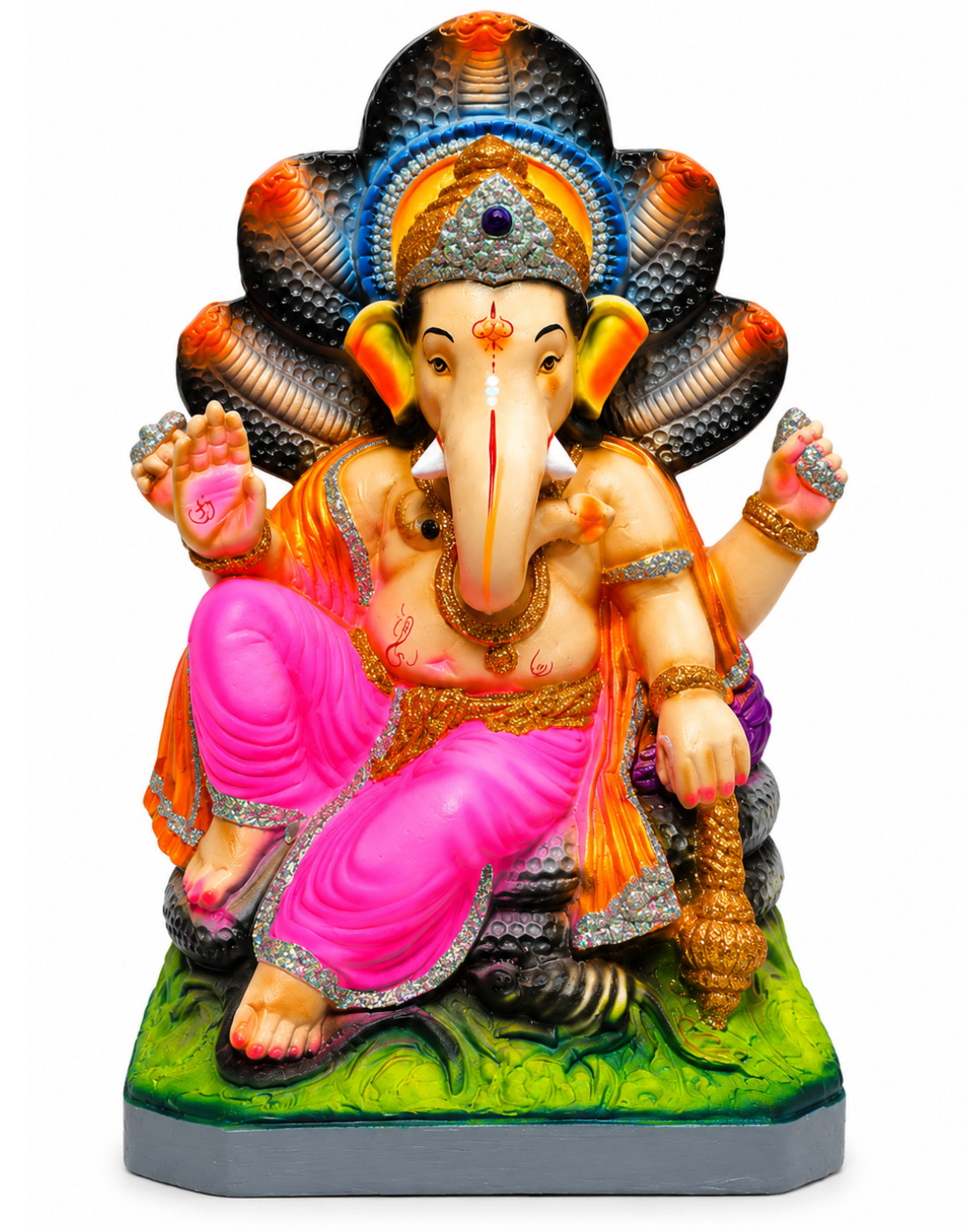Nagashraya Eco Clay Ganesha Idol – 18 Inch